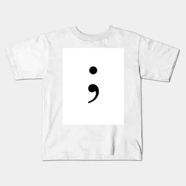 Semicolon Kids T-Shirt by ZoeBaruch